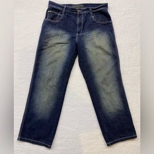 Vintage Southpole Baggy Jeans Mens 36x32 Denim Blue Y2K Skater Wide Leg